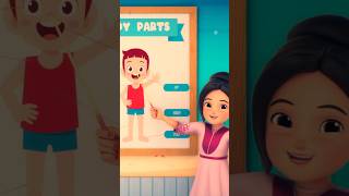 Head Shoulders Knees amp Toes Now Inhindi कंधे घुटने सर पैर shorts hindieducationshortvideo [upl. by Mattox]