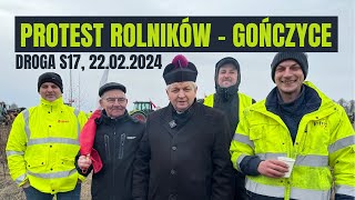 ŻYWIĄ I BRONIĄ  reportaż o proteście rolników na drodze S17 w Gończycach  22022024 r [upl. by Charity262]