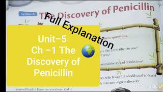 Unit5 Ch 1 The Discovery of Penicillin Full Explanation By Easy Learning with Harshika Part1 [upl. by Ggerc]