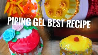 কেক পাইপিং জেল রেসিপি ll easy way to make piping gel ll how to make cake piping gel [upl. by Grounds]