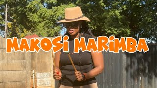 Makosi Plays Marimba Music indigenous to Africa [upl. by Ative789]