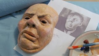 Paper Mache Halloween Portrait Mask [upl. by Naivatco]