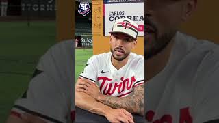 EXCLUSIVA con Carlos Correa “Pensé estaba preparado y me ponché” contra Aroldis Chapman [upl. by Garibold626]