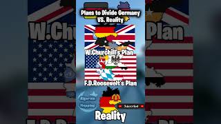 Plans to Divide Germany vs Reality mapping mapper history capcut map mapcharteuropegermany [upl. by Anaeirb998]