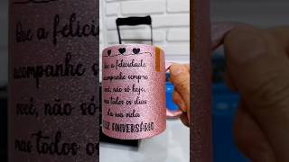 Veja e aprenda Caneca de Glitter personalizada sublimação shorts [upl. by Sup]