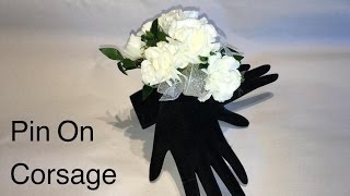 How To Make A Wedding Corsage  Making a prom Corsage easy DIY [upl. by Grizelda428]