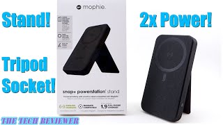 mophie snap powerstation stand a magsafe powerbank with TWICE the power a stand amp a tripod mount [upl. by Deibel228]