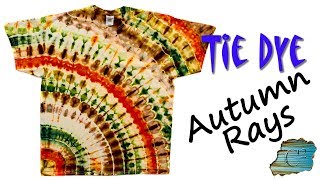 How to Tie Dye Autumn Rays Ice Dye [upl. by Pillihp691]