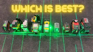 Green Laser Level Comparison [upl. by Nonnac]