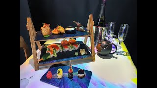 Inamo Sushi amp Asian Tapas Afternoon Tea with Bottomless Bubbles [upl. by Elleryt133]