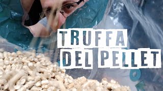 TRUFFA del bancale di pellet per la stufa sacchi da 15 kg di pellet in offerta Non abboccare [upl. by Sihtam]