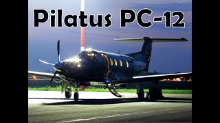 Evening arrival of Pilatus PC12 DFOOD 14022024 Krosno Poland [upl. by Ryann]