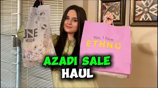 Azadi sale Shopping Haul [upl. by Geehan]