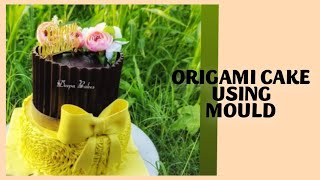 origami cake using mould  Trending cake 2021  origami cake [upl. by Rese826]