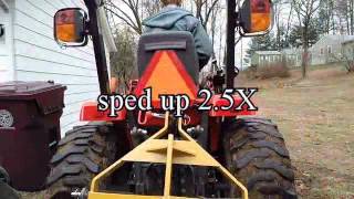 Tractor Supply Subsoiler on a small Compact tractor [upl. by Aidni581]