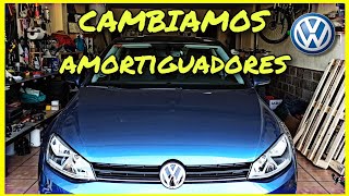 COMO cambiar AMORTIGUADORES traseros GOLF VII [upl. by Aynam]