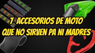 7 ACCESORIOS INUTILES DE MOTOCICLETA [upl. by Aguste]