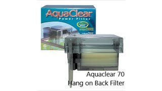 Aquaclear 70 Hang on Back Filter Review and Tips [upl. by Yelrah192]