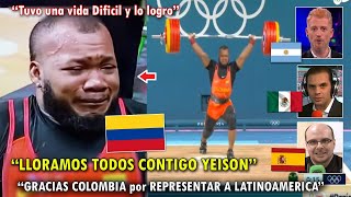 SE QUIEBRA YEISON LOPEZ GANA MEDALLA de PLATA para COLOMBIA ASI REACCIONO el MUNDO HOY PARIS 2024 [upl. by Bunting]