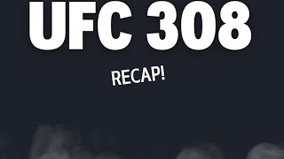 UFC 308 RECAP TOPURIA KO [upl. by Enamrej198]