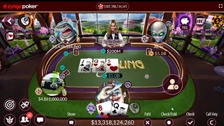 Zynga Poker  Taxis Holdem Table 25m  50m Win 17 Billion in 12 Min [upl. by Valaree754]