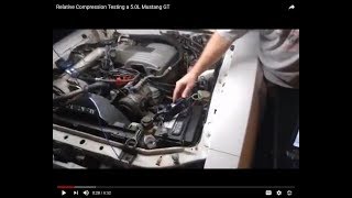 Relative Compression Testing a 50L Mustang GT [upl. by Osicnarf93]