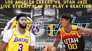 LIVE  Los Angeles Lakers Vs Utah Jazz Play By Play amp Reaction [upl. by Aynotel]