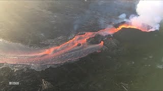 Kīlauea Volcano — Morning Overflight June 19 2018 [upl. by Lockwood468]