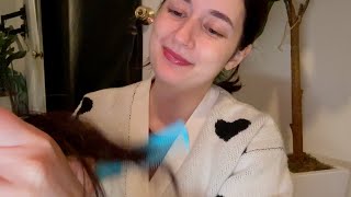 ASMR Hair Brushing and Oiling Big Sis Pampers You Personal Attention Soft Spoken [upl. by Lyon872]