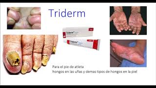 Eliminé hongos de los pies uñas con  Triderm  crema [upl. by Frost239]