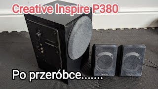 Subwoofer komputerowy Creative Inspire P380  nieudana przeróbka na głośnik samochodowy Pioneer [upl. by Sparke883]