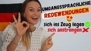 Umgangssprachliche Redewendungen  Deutsch lernen b2 c1 [upl. by Eelime]