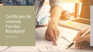 certificado de vivienda RENABAP [upl. by Naamann845]