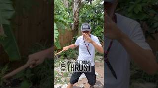 Arnis Tutorial  Pt 2 Hook Thrust amp Slash Technique  Filipino Martial Arts Drill FMA arnis [upl. by Biamonte]