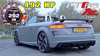 AUDI TT RS  STOCK vs TUNED  100200 SOUND amp AUTOBAHN POV [upl. by Strait]