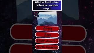 World Geography Trivia 14  andesmountains trivia world quiz geography [upl. by Yokoyama]