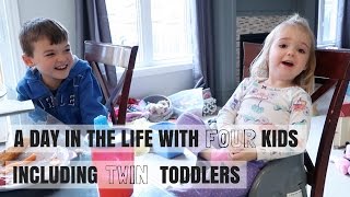 A DAY IN THE LIFE 14  LIFE WITH FOUR KIDS INCLUDING TWIN TODDLERS  Nesting Story [upl. by Lyrpa]