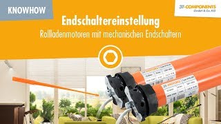 Endschaltereinstellung bei Rollladenmotoren mit mechanischen Endschaltern 3TMOTORS [upl. by Ynottirb850]