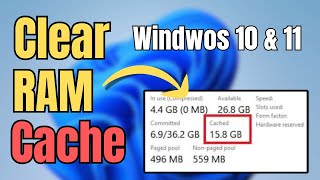 How to Clear RAM Cache in Windows 10 amp 11 2024  Make Computer Faster [upl. by Marcos]