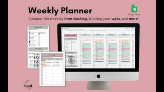 Weekly Planner Tutorial  Google Sheets Template [upl. by Grace]