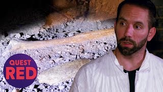 Nick Groff Finds Bones Buried Inside The Monroe House  Paranormal Lockdown [upl. by Llenehc413]