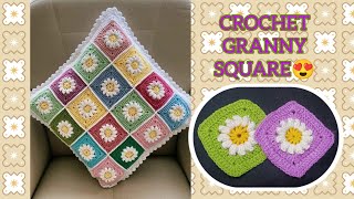 I love it 😍 Take a look New amazing crochet pattern  CROCHET GRANNY SQUARE crochet [upl. by Aineles658]