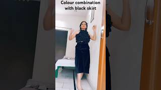 Colour combination with black skirtshorts style fashion fashionista fashiontrends styling diy [upl. by David]