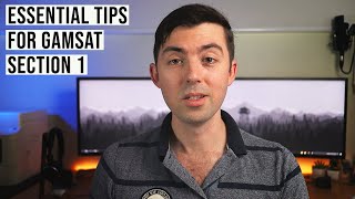 Must have tips for mastering GAMSAT Section 1 [upl. by Erlandson]