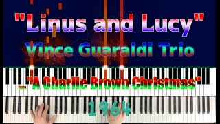 quotLinus and Lucyquot Vince Guaraldi Trio from A Charlie Brown Christmas Piano visualizer snoopy [upl. by Shaffer]