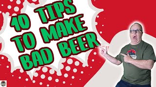 Top 10 ways to homebrew bad beer [upl. by Yziar]