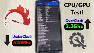 Android CPUGPU Underclock Vs Overclock Extreme Test [upl. by Rame]