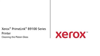 Xerox Primelink B9100 Series Printer  Cleaning the Platen Glass [upl. by Annael]