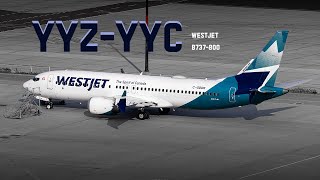 🇨🇦WestJet Premium Economy  Toronto YYZCalgary YYC WS657 Boeing 737800 Full flight [upl. by Attenoj]