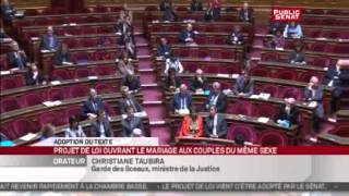 Mariage pour tous  Discours de cloture de Christiane Taubira [upl. by Dirrej]